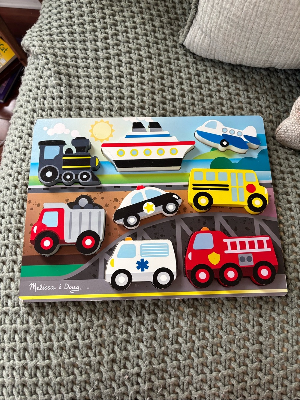 melissa & doug vehicle favorites chunky puzzle